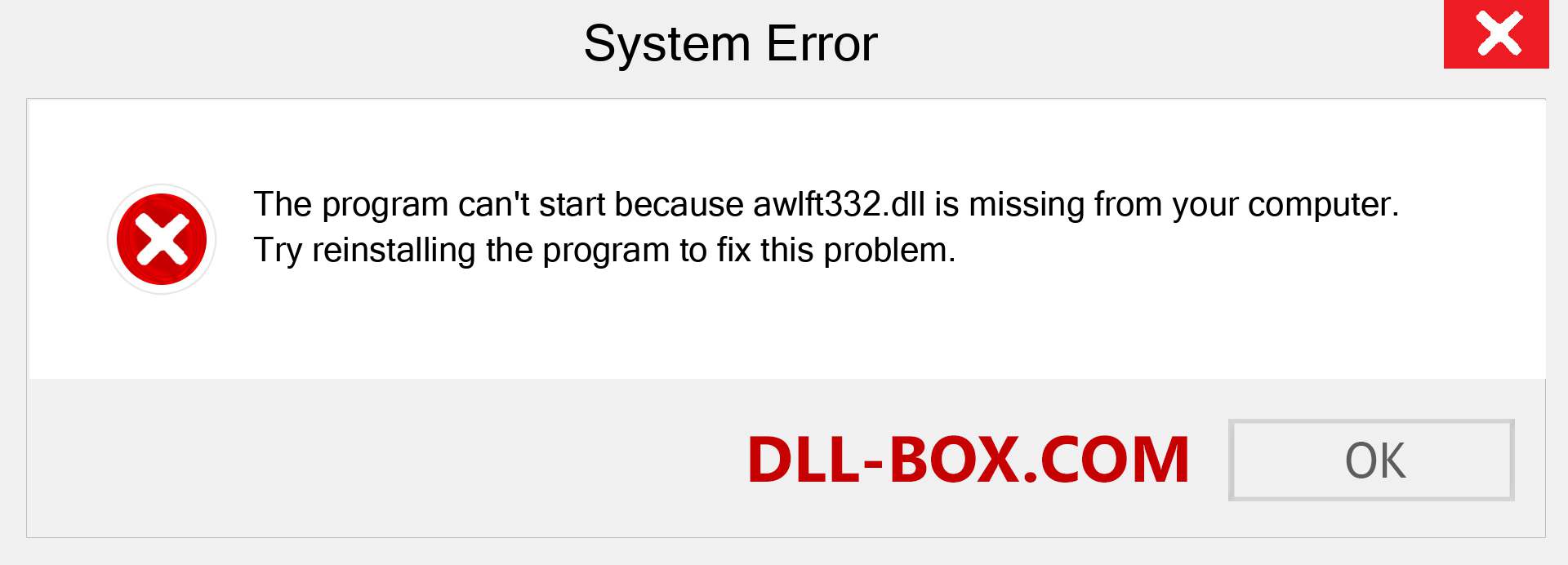  awlft332.dll file is missing?. Download for Windows 7, 8, 10 - Fix  awlft332 dll Missing Error on Windows, photos, images